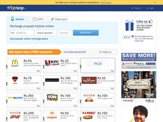 Freecharge CashBack Offer on ICICI Bank Cards